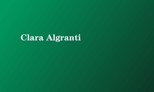 Clara Algranti