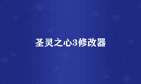 圣灵之心3修改器
