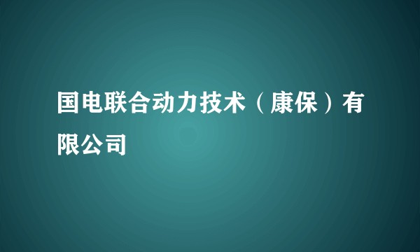 国电联合动力技术（康保）有限公司