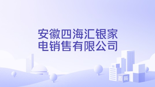 安徽四海汇银家电销售有限公司