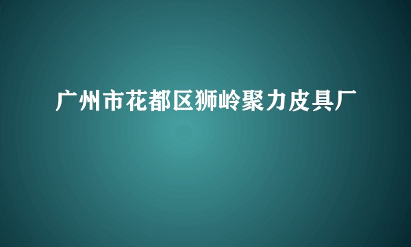 广州市花都区狮岭聚力皮具厂