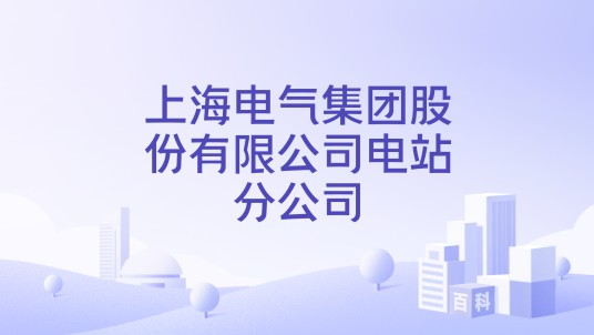 上海电气集团股份有限公司电站分公司