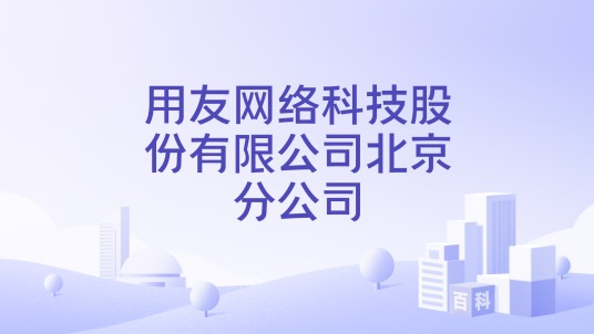 用友网络科技股份有限公司北京分公司