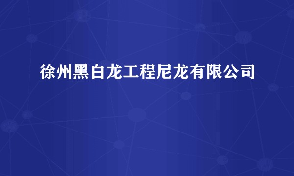 徐州黑白龙工程尼龙有限公司