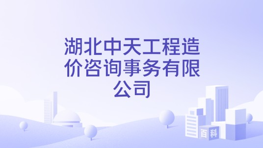 湖北中天工程造价咨询事务有限公司
