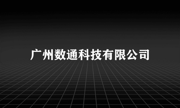 广州数通科技有限公司