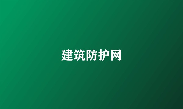 建筑防护网