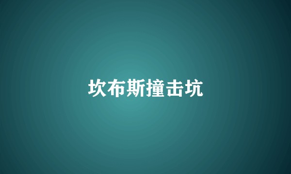 坎布斯撞击坑