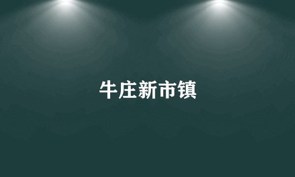 牛庄新市镇