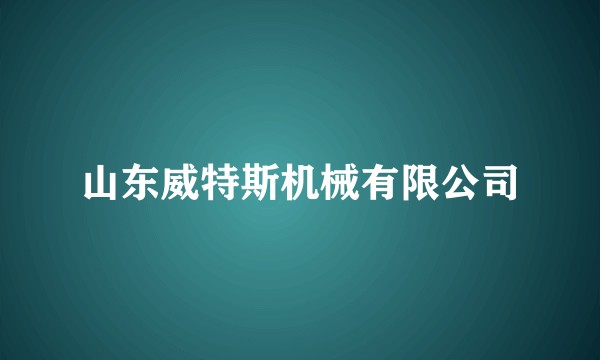 山东威特斯机械有限公司