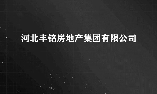 河北丰铭房地产集团有限公司