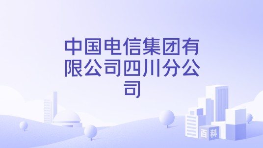 中国电信集团有限公司四川分公司