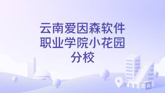 云南爱因森软件职业学院小花园分校