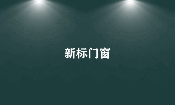 新标门窗