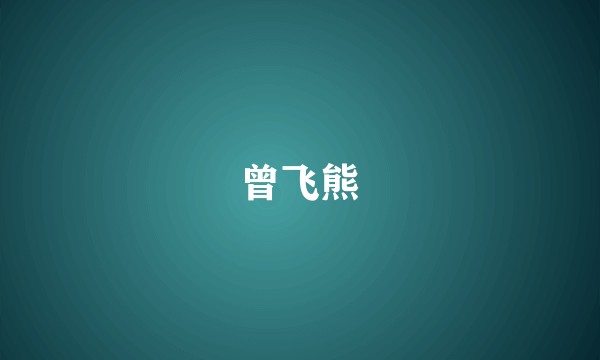 曾飞熊