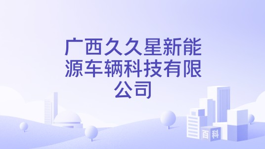 广西久久星新能源车辆科技有限公司