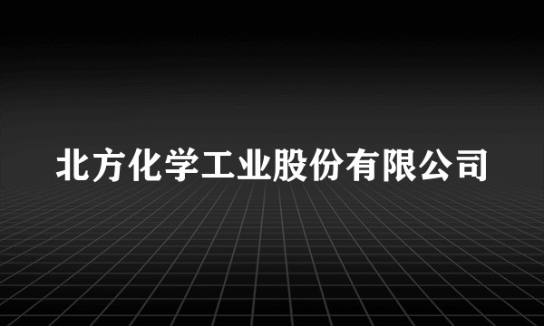 北方化学工业股份有限公司