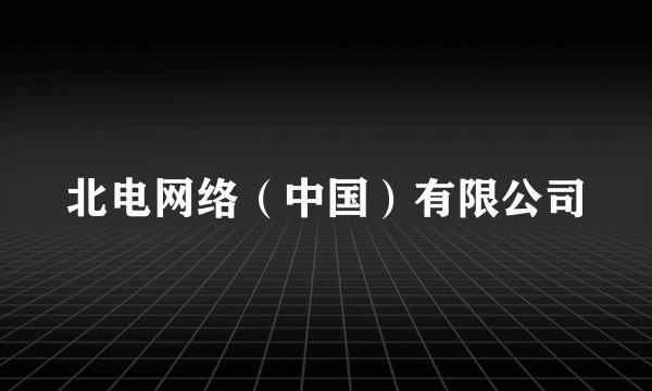 北电网络（中国）有限公司