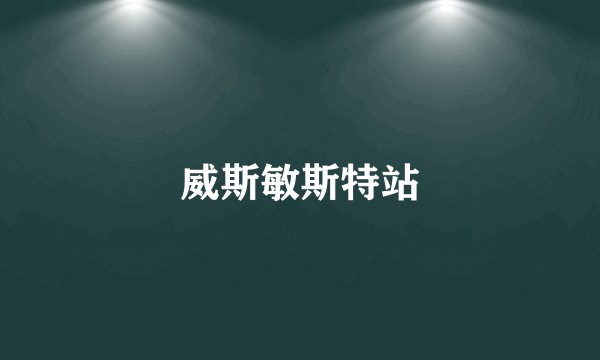 威斯敏斯特站