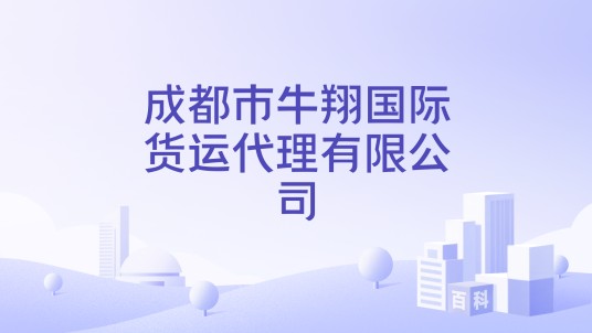 成都市牛翔国际货运代理有限公司
