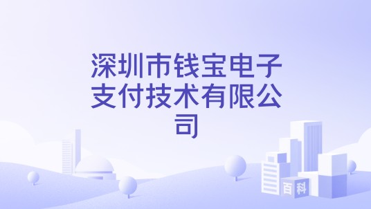 深圳市钱宝电子支付技术有限公司