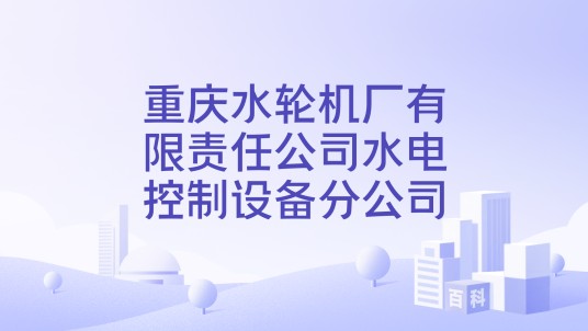 重庆水轮机厂有限责任公司水电控制设备分公司