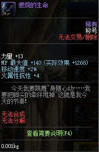 燃烧的生命（网络游戏《地下城与勇士》中的称号）