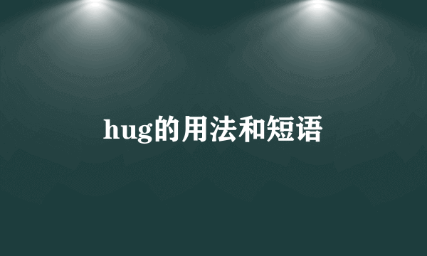 hug的用法和短语