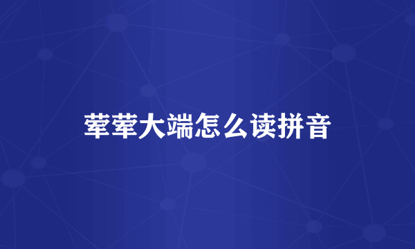 荤荤大端怎么读拼音