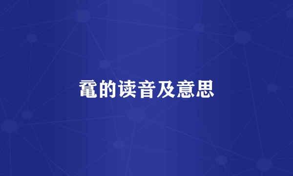 鼋的读音及意思