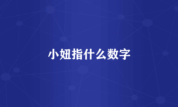 小妞指什么数字