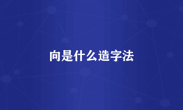 向是什么造字法