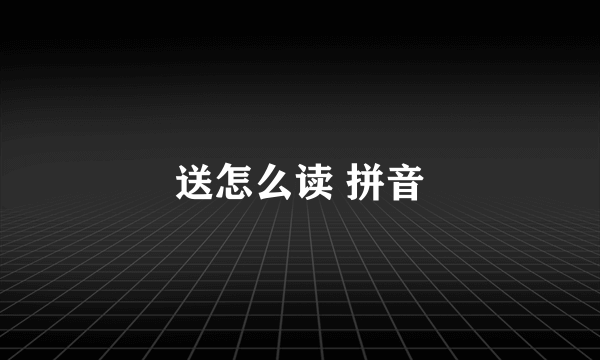 送怎么读 拼音