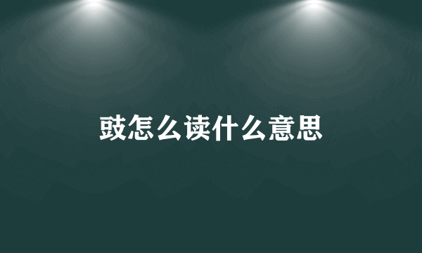 豉怎么读什么意思