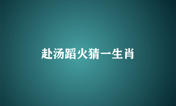 赴汤蹈火猜一生肖