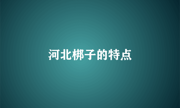 河北梆子的特点