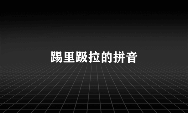 踢里趿拉的拼音