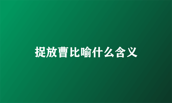 捉放曹比喻什么含义