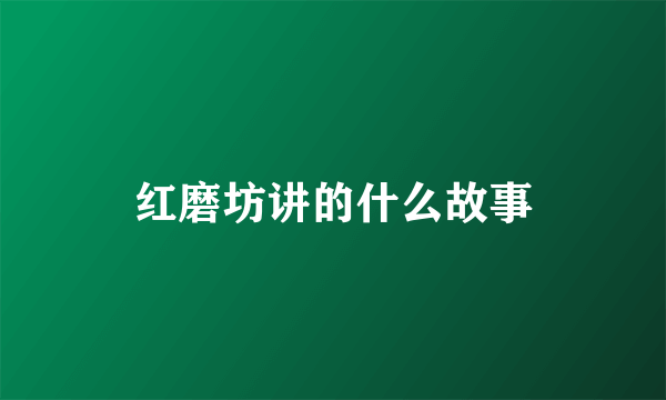 红磨坊讲的什么故事