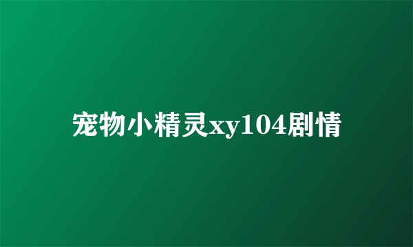 宠物小精灵xy104剧情