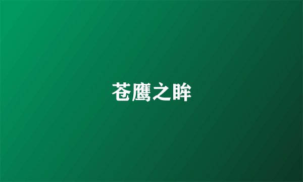 苍鹰之眸