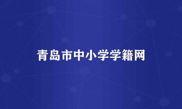 青岛市中小学学籍网