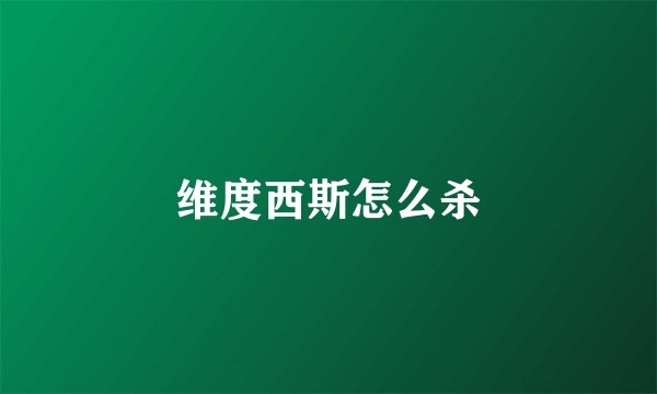 维度西斯怎么杀