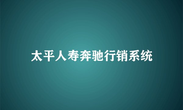 太平人寿奔驰行销系统