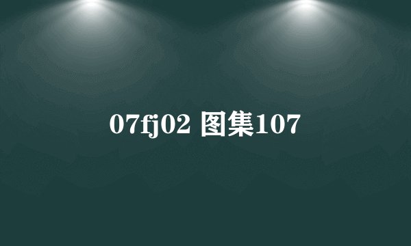 07fj02 图集107