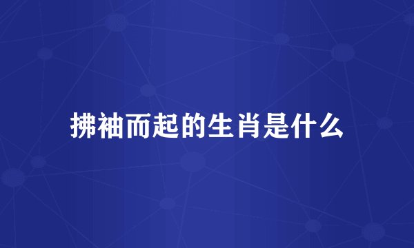 拂袖而起的生肖是什么