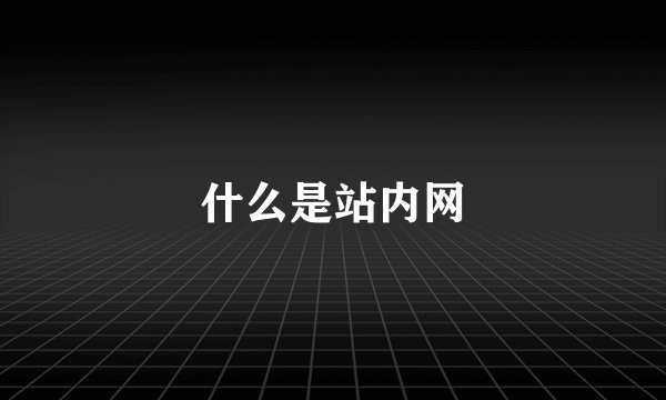 什么是站内网