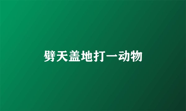 劈天盖地打一动物