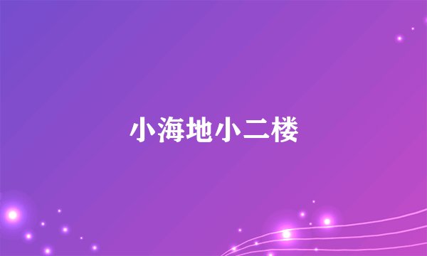 小海地小二楼