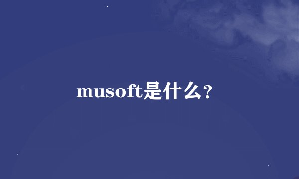 musoft是什么？